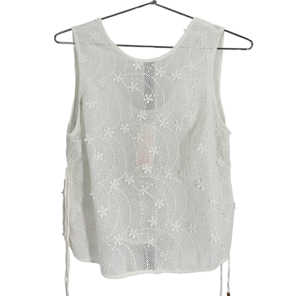 Minkpink Lace White Sundara Tank Top Size M - Picture 3 of 4